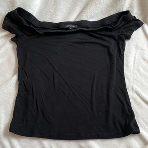 black off the shoulder top